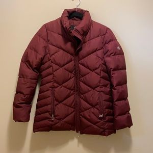 Calvin Klein down jacket burgundy size:S